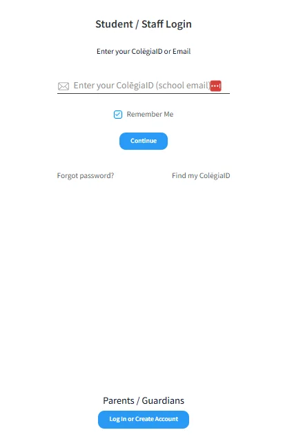 Colēgia Platform Features – From Assignments to Real-Time Messaging 6 Student and Staff Registration Login